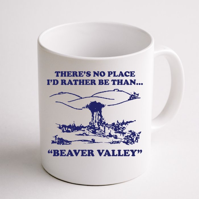 Beaver Valley Funny Offensive Front & Back Coffee Mug