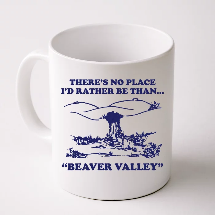 Beaver Valley Funny Offensive Front & Back Coffee Mug