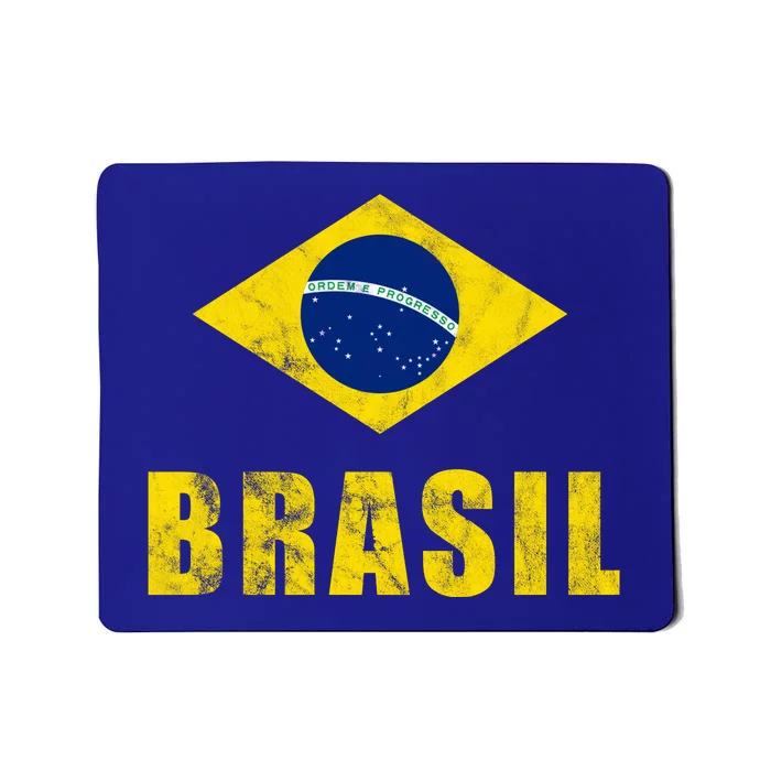 Brasil Vintage Flag Sport Mousepad