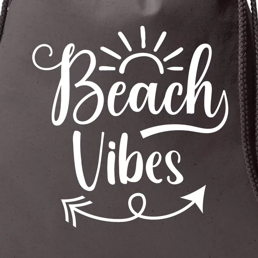 Beach Vibes Graphic Drawstring Bag