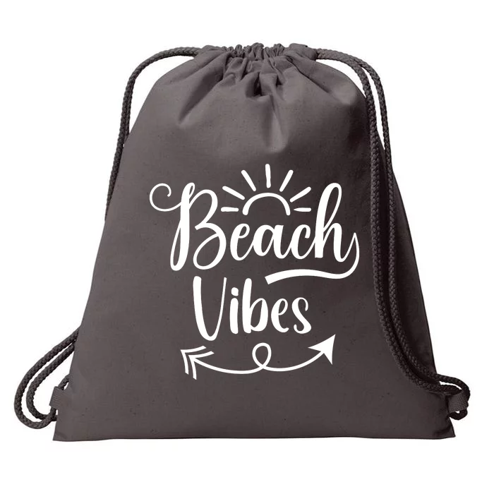 Beach Vibes Graphic Drawstring Bag