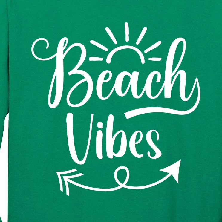 Beach Vibes Graphic Long Sleeve Shirt