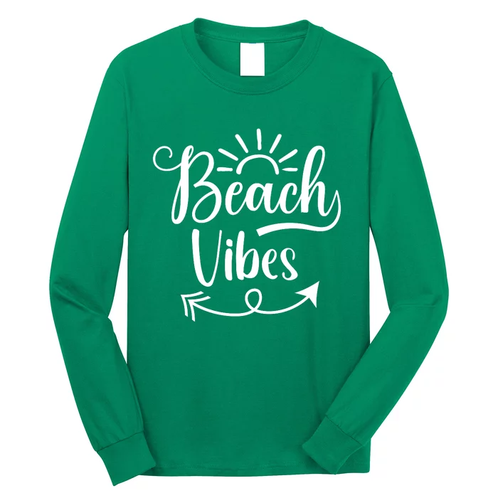 Beach Vibes Graphic Long Sleeve Shirt