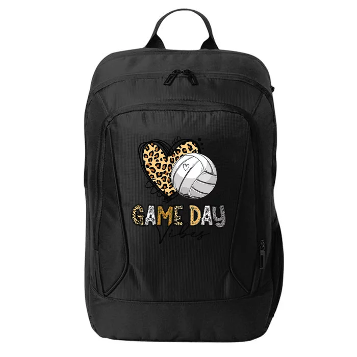 Bleached Volleyball Game Day Vibes Volleyball Mom Leopard City Backpack