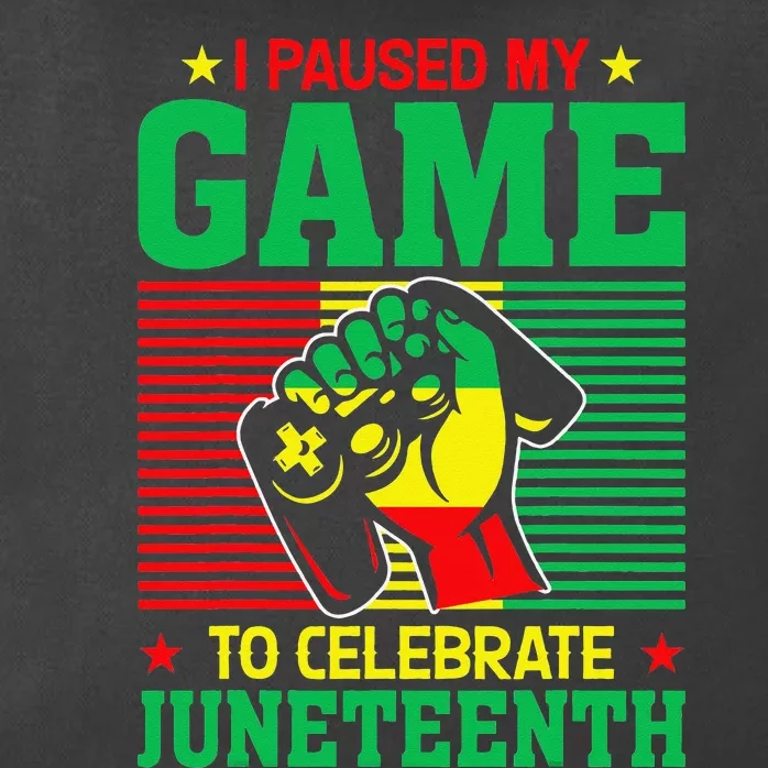 Black Video Gamer I Paused My Game to Celebrate Juneteeth Zip Tote Bag