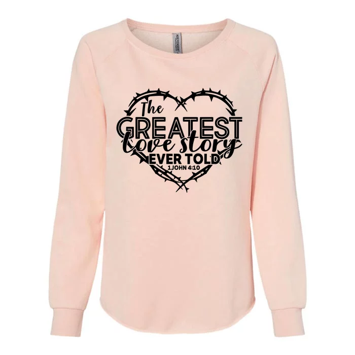 Bible Verse Good Friday Easter Bible GodS Love Womens California Wash Sweatshirt