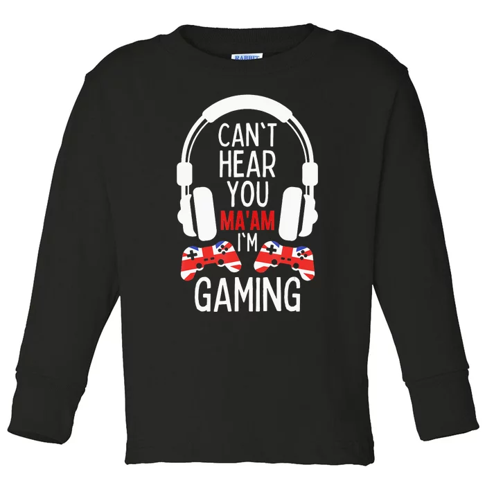 British Video Game Gamer England Toddler Long Sleeve Shirt