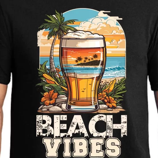 Beach Vibes Graphic Pajama Set