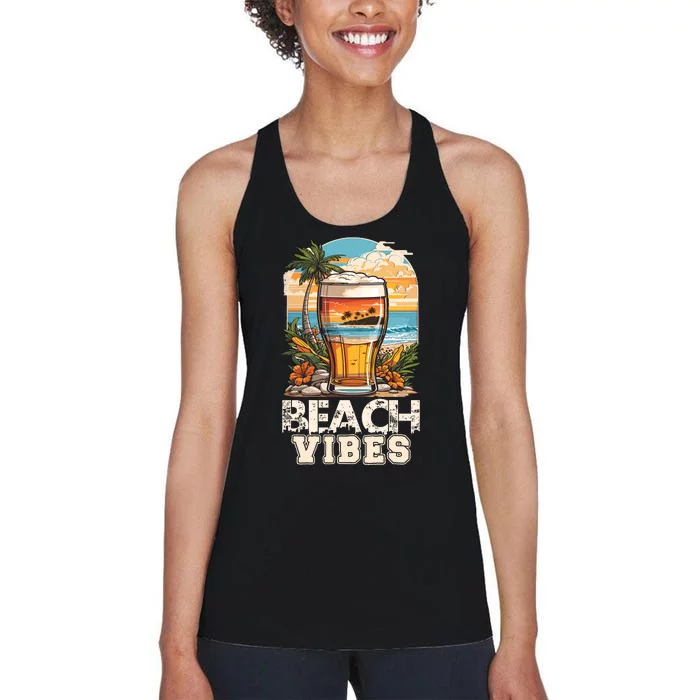 Beach Vibes Graphic Women's Racerback Tank