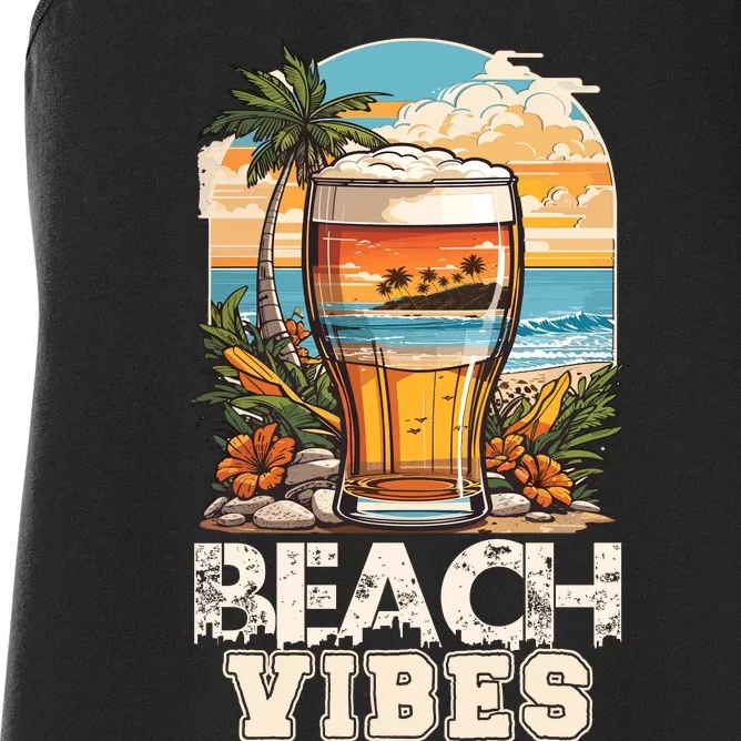 Beach Vibes Graphic Women's Racerback Tank