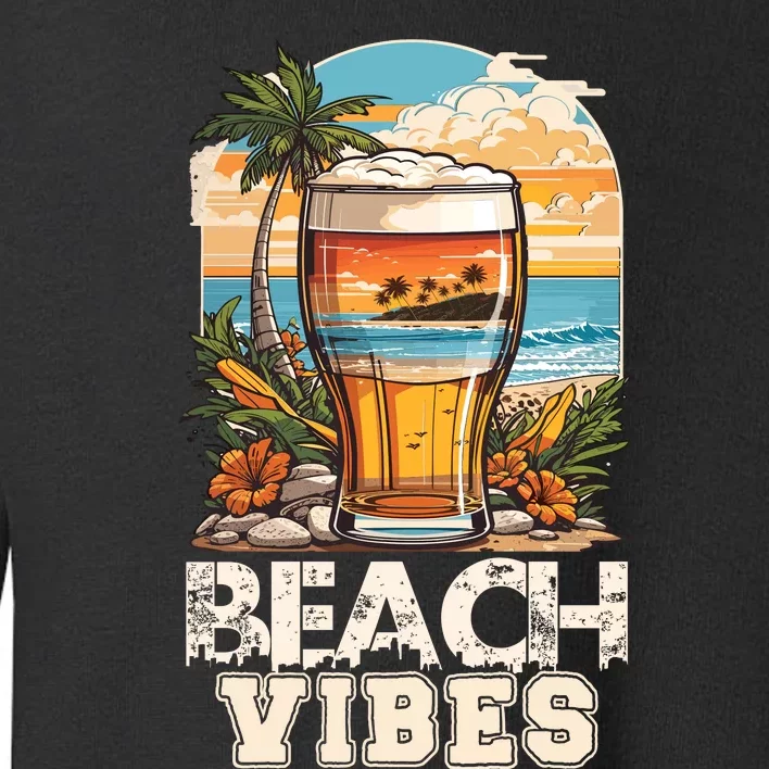 Beach Vibes Graphic Toddler Sweatshirt