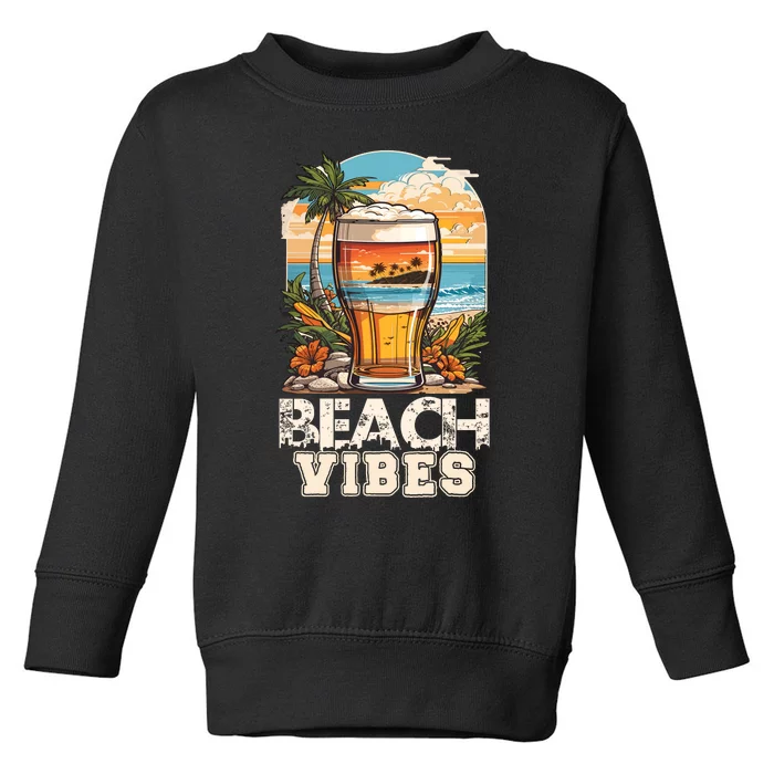 Beach Vibes Graphic Toddler Sweatshirt