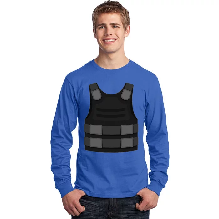 Bulletproof Vest Halloween Costume Gamer Gaming Tall Long Sleeve T-Shirt