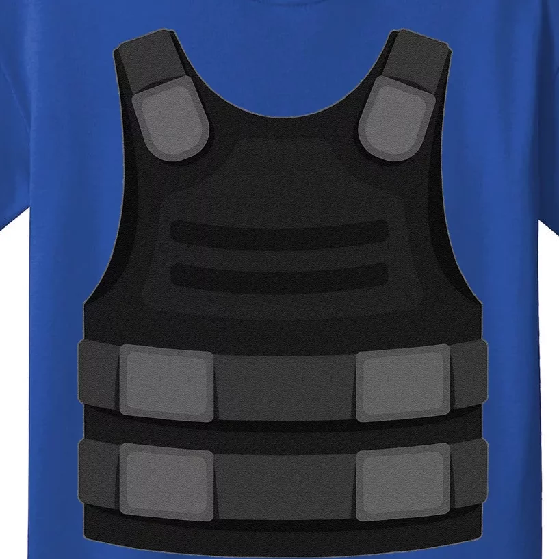 Bulletproof Vest Halloween Costume Gamer Gaming Kids T-Shirt