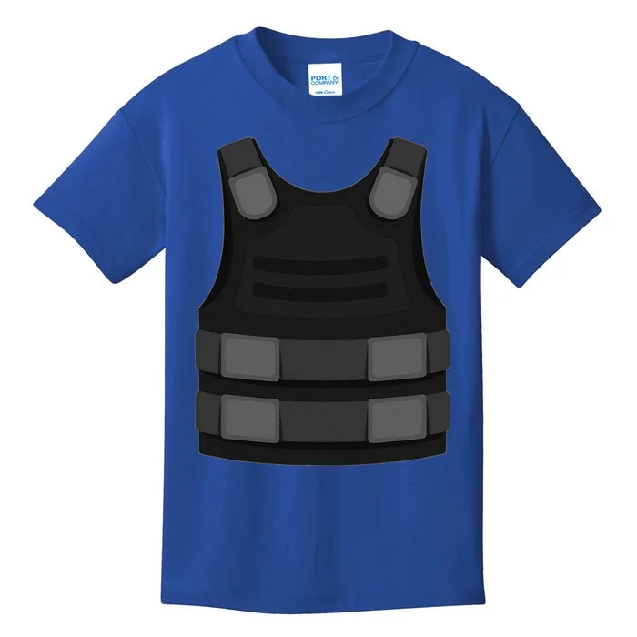 Bulletproof Vest Halloween Costume Gamer Gaming Kids T-Shirt