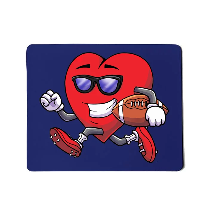 Boy Valentines Heart Football Player Soccer Lover Gift Mousepad