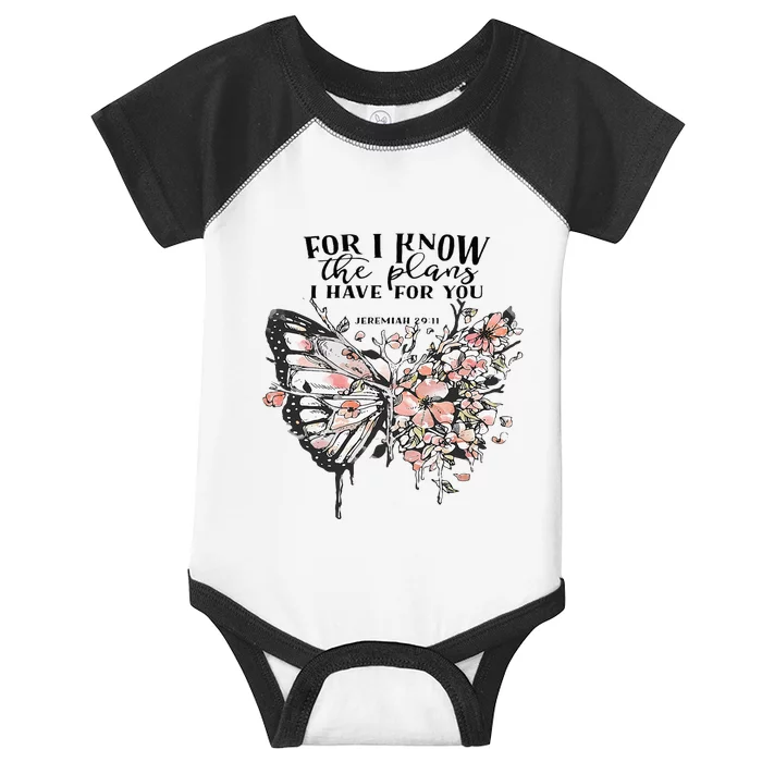 Bible Verse I Know The Plans I Have For You Infant Baby Jersey Bodysuit