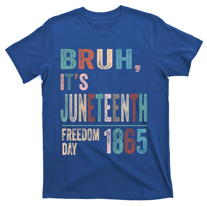 Bruh Vintage Junenth 1865 Freedom Day 2024 June 19 Memory Gift T-Shirt