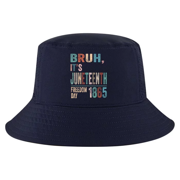 Bruh Vintage Junenth 1865 Freedom Day 2024 June 19 Memory Gift Cool Comfort Performance Bucket Hat