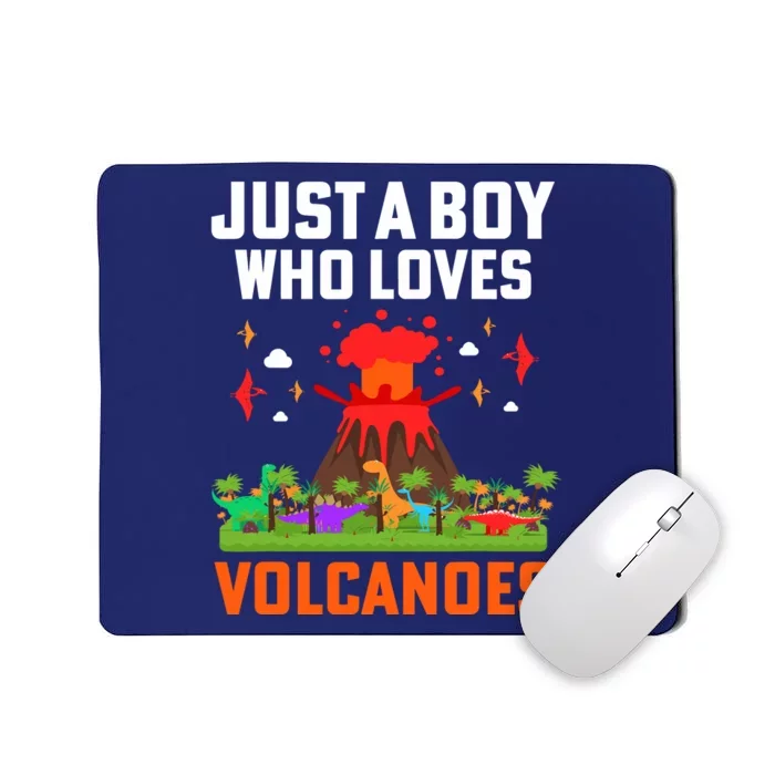 Boy Volcano Magma Eruption Geology Mousepad