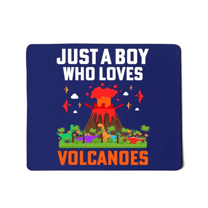 Boy Volcano Magma Eruption Geology Mousepad