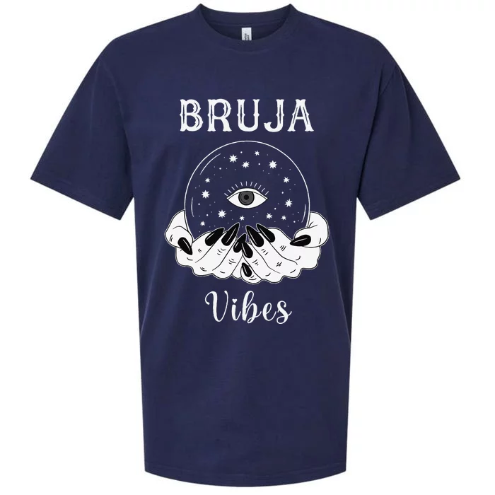 Bruja Vibes Mexican Dia De Muertos Halloween Bruja Sueded Cloud Jersey T-Shirt