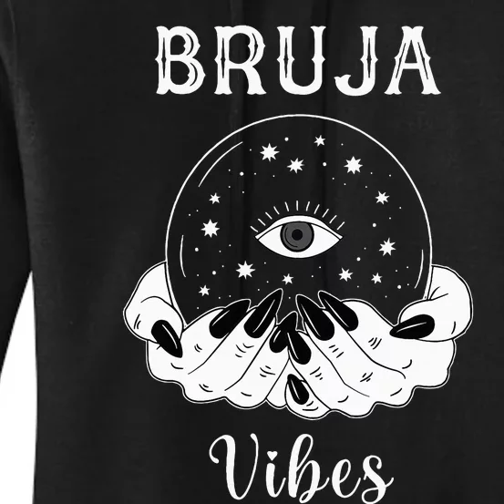 Bruja Vibes Mexican Dia de Muertos Halloween Bruja Women's Pullover Hoodie