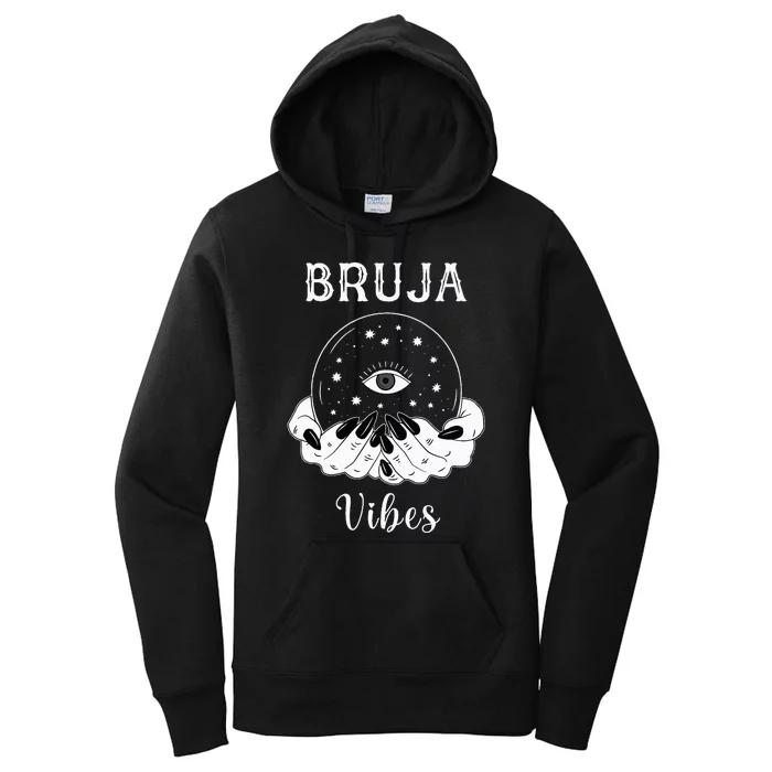 Bruja Vibes Mexican Dia de Muertos Halloween Bruja Women's Pullover Hoodie