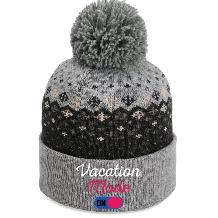 Beach Vacation Mode Tropical Vacation Mode On Gift The Baniff Cuffed Pom Beanie