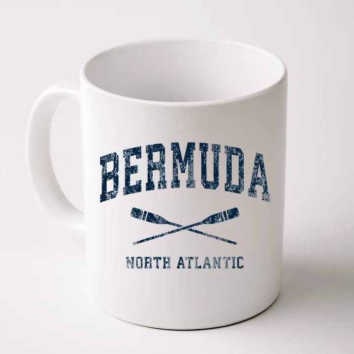 Bermuda Vintage Nautical Paddles Sports Oars Front & Back Coffee Mug