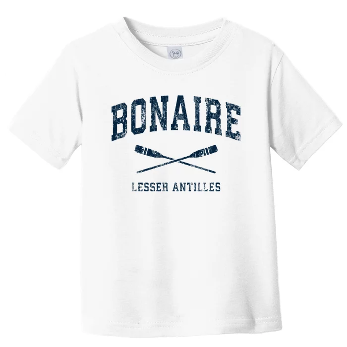 Bonaire Vintage Nautical Paddles Sports Oars Toddler T-Shirt