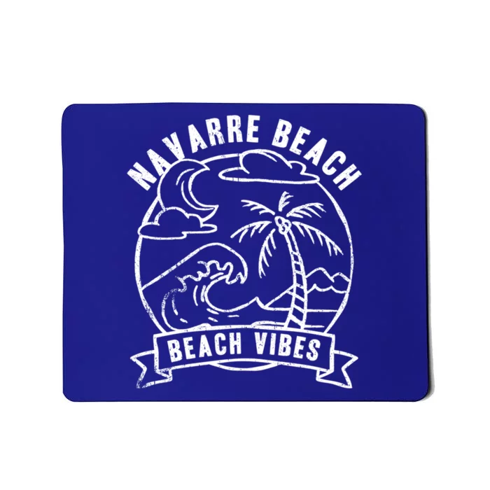 Beach Vibes Navarre Beach Summer Florida Tropical Surfing Gift Mousepad