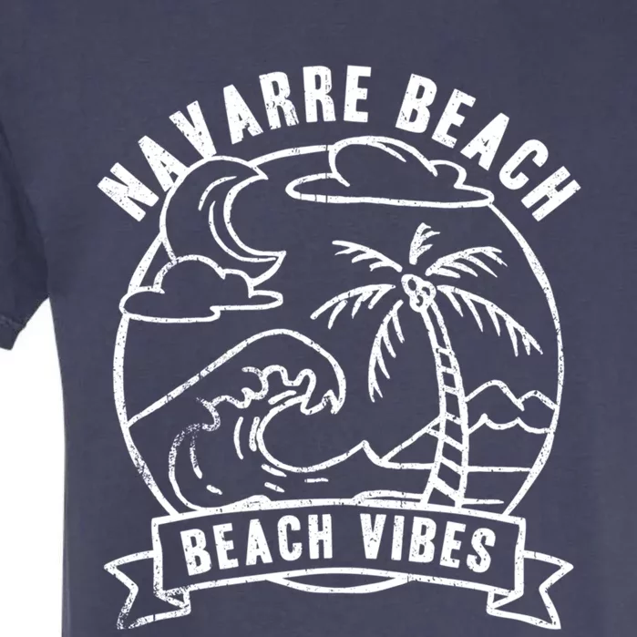 Beach Vibes Navarre Beach Summer Florida Tropical Surfing Gift Garment-Dyed Heavyweight T-Shirt