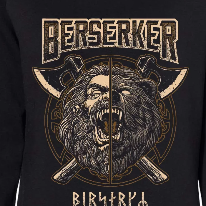 Berserker Viking Norse Pagan Bear Warrior Womens California Wash Sweatshirt