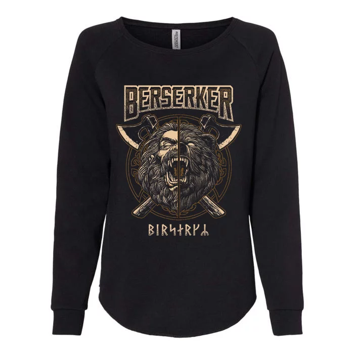 Berserker Viking Norse Pagan Bear Warrior Womens California Wash Sweatshirt