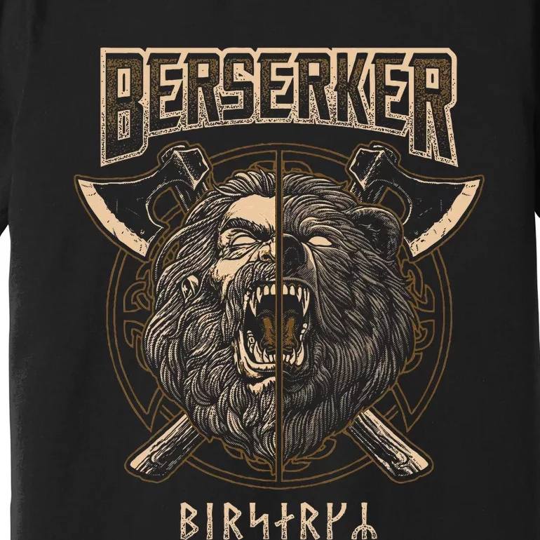 Berserker Viking Norse Pagan Bear Warrior Premium T-Shirt