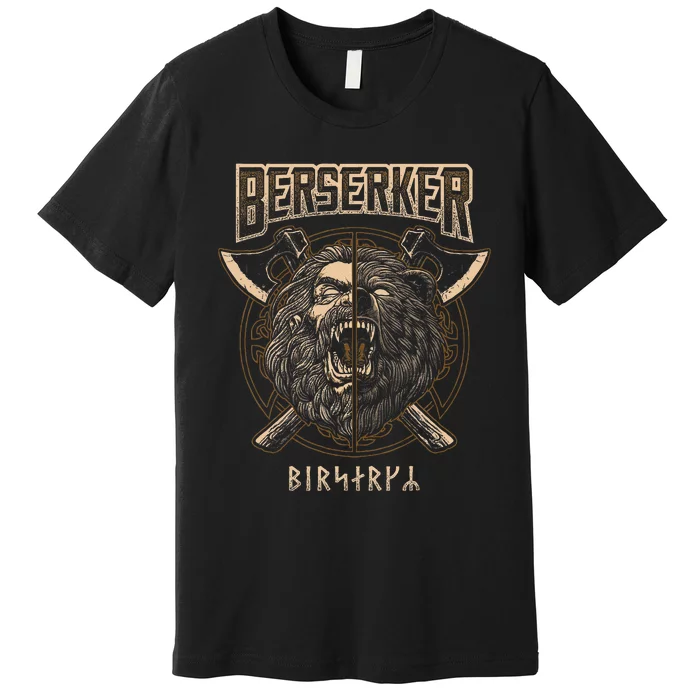 Berserker Viking Norse Pagan Bear Warrior Premium T-Shirt