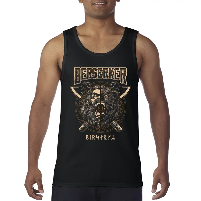 Berserker Viking Norse Pagan Bear Warrior Tank Top