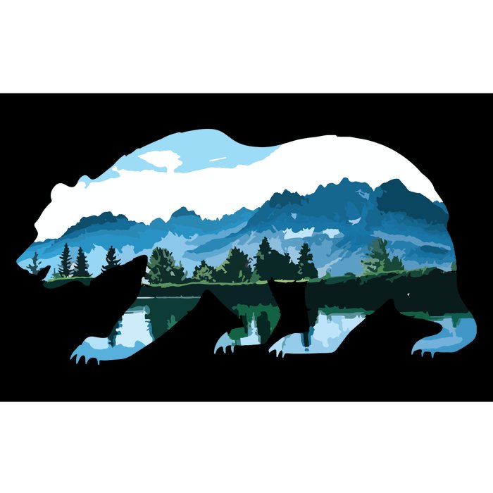 Bear Vintage National Park Bear Wildlife Mountains Bumper Sticker