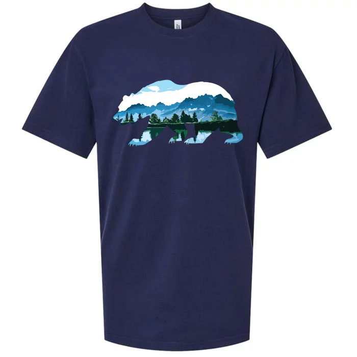 Bear Vintage National Park Bear Wildlife Mountains Sueded Cloud Jersey T-Shirt