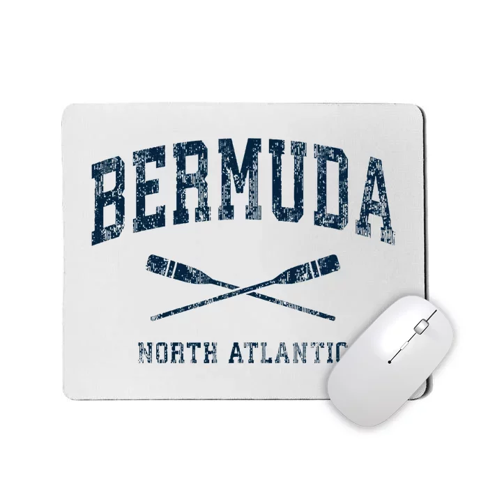 Bermuda Vintage Nautical Paddles Sports Oars Mousepad