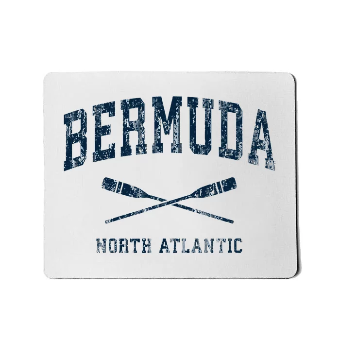 Bermuda Vintage Nautical Paddles Sports Oars Mousepad