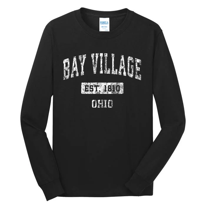 Bay Village Ohio Oh Vintage Sports Established Design Tall Long Sleeve T-Shirt