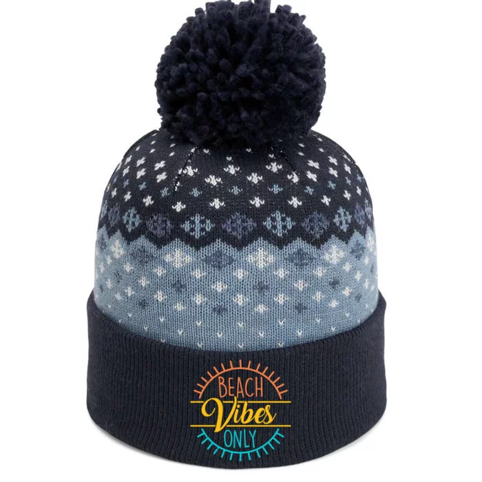 Beach Vibes Only Vacation Travel The Baniff Cuffed Pom Beanie