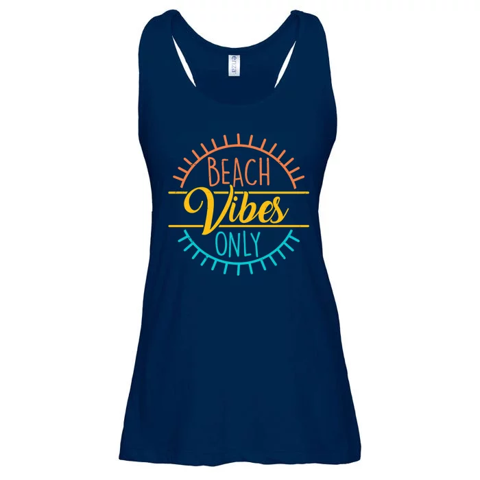 Beach Vibes Only Vacation Travel Ladies Essential Flowy Tank