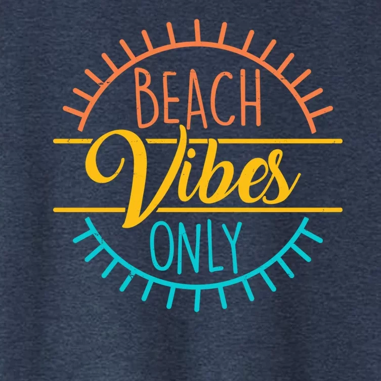 Beach Vibes Only Vacation Travel Women's Crop Top Tee