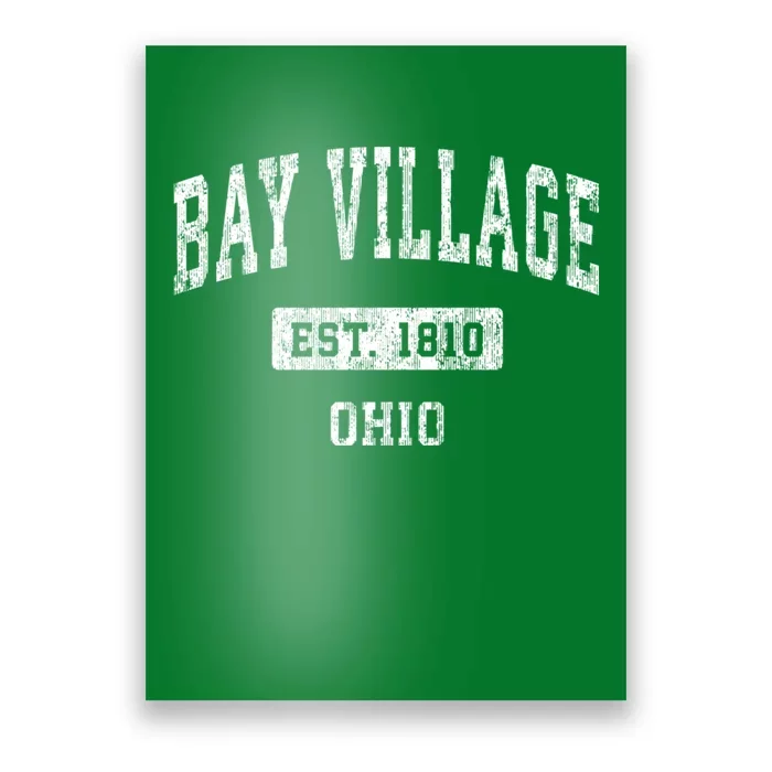 Bay Village Ohio Oh Vintage Sports Established Poster