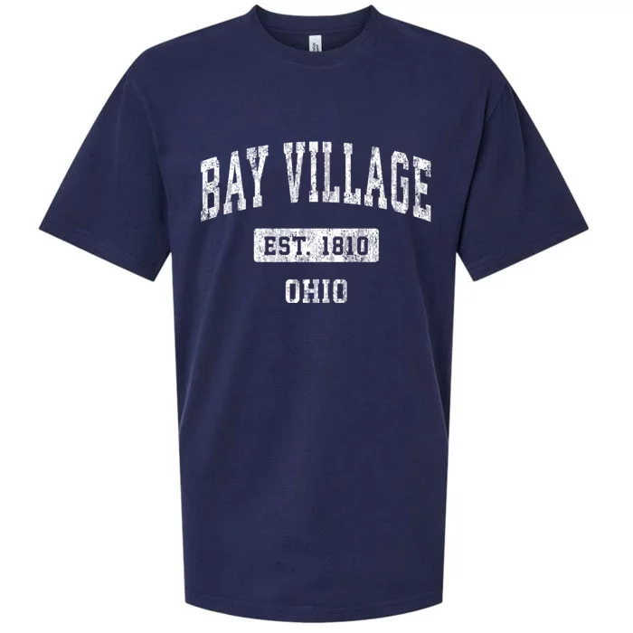 Bay Village Ohio Oh Vintage Sports Established Sueded Cloud Jersey T-Shirt