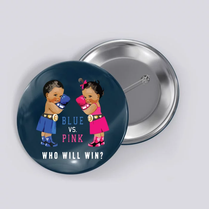 Blue Vs Pink Ethnic Boxing Babies Gender Reveals Button