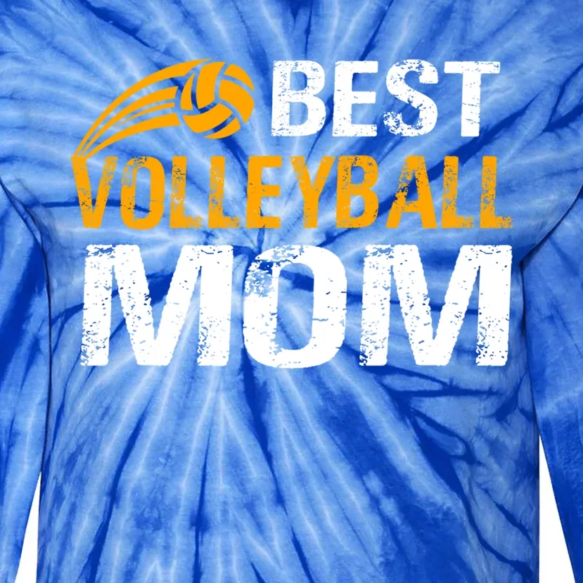 Beach Volleyball Player Great Gift Best Volleyball Mom Cute Gift Tie-Dye Long Sleeve Shirt